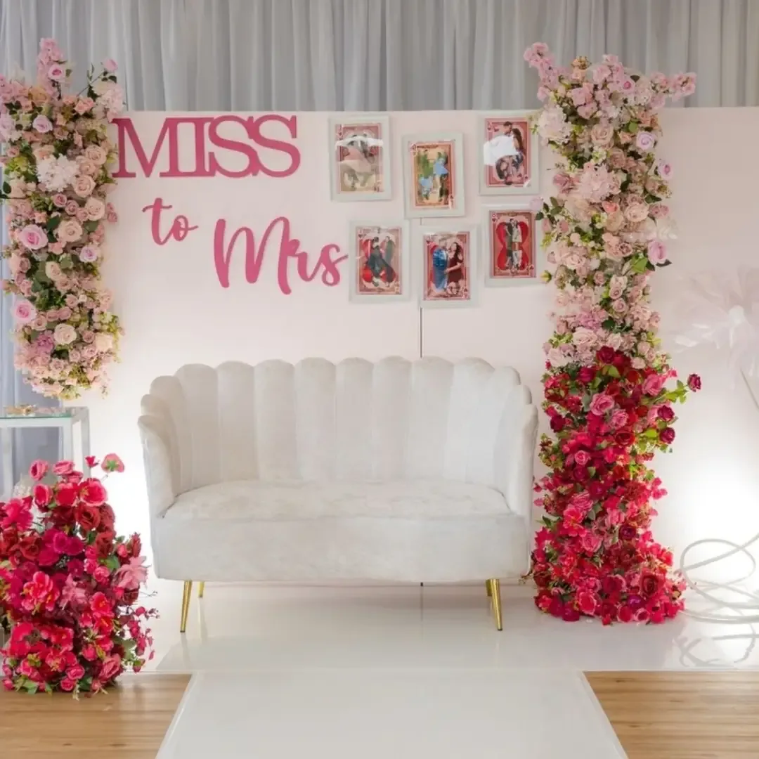 Styled photo wall with framed prints by Smartest Decor